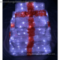 Acrylic gift box Christmas led outdoor light